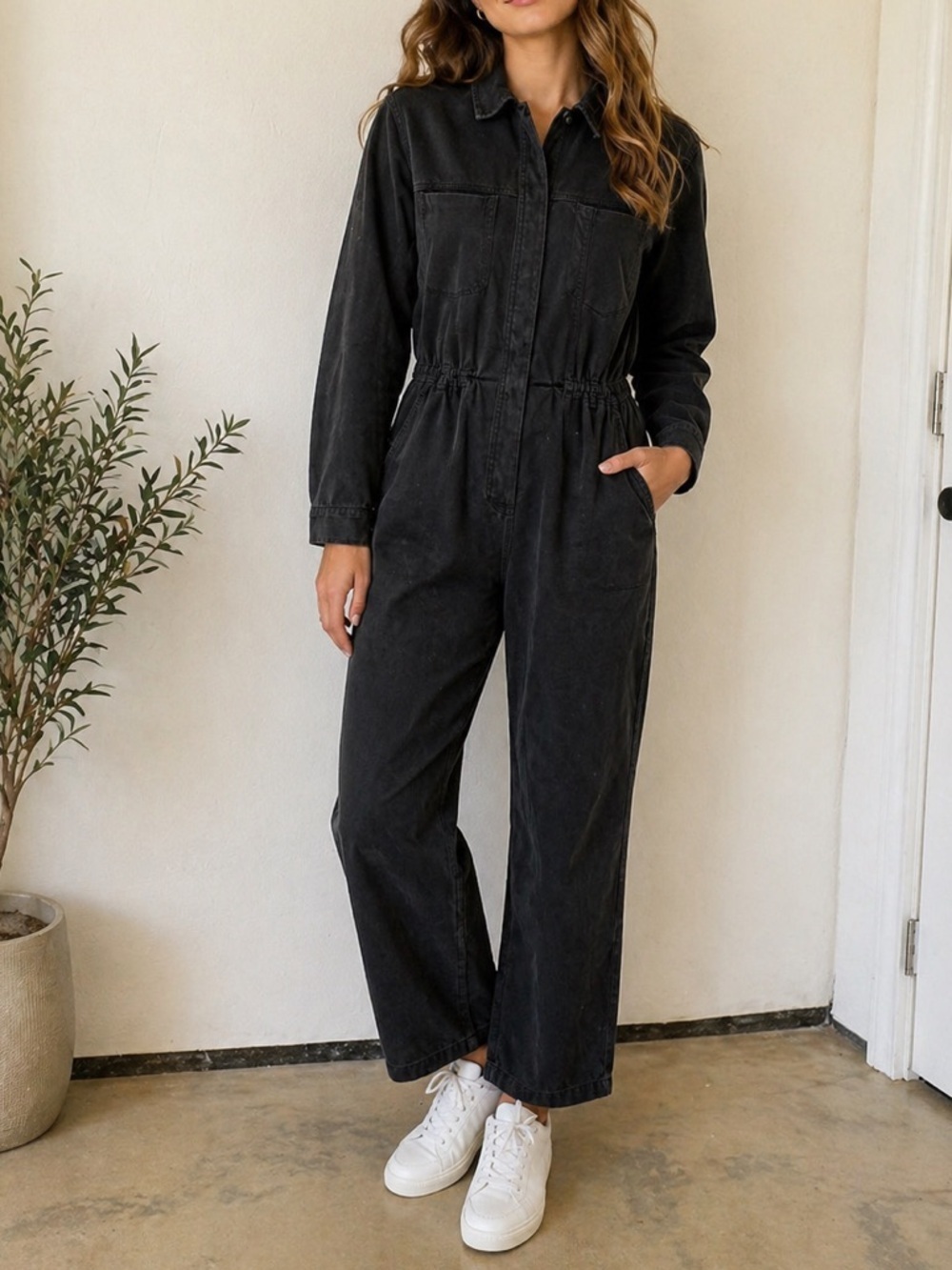 Universal Thread Black Utility Jumpsuit – Size 8 | Clean Girl / Streetwear /